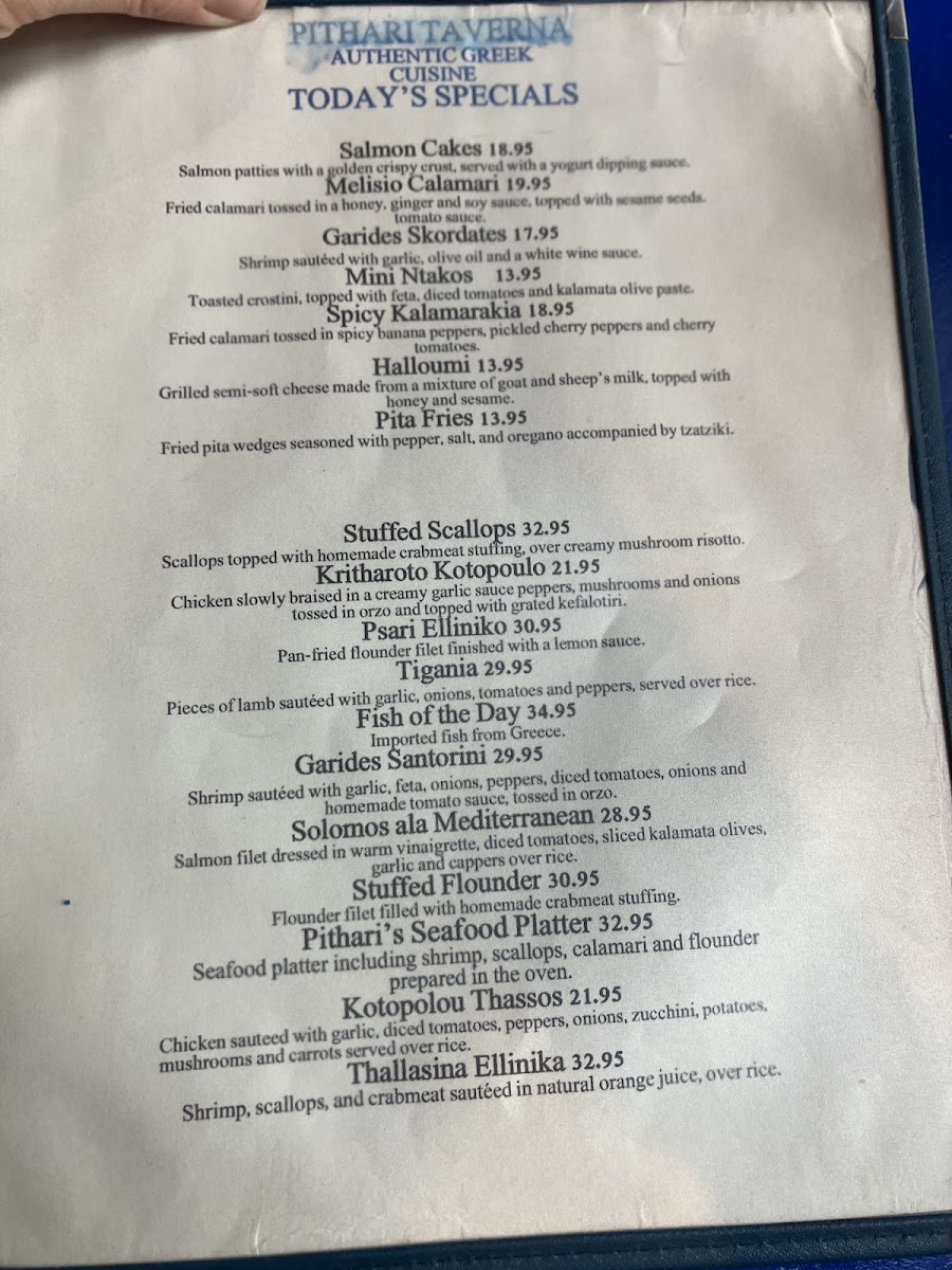 Pithari Taverna Menu - Image 4